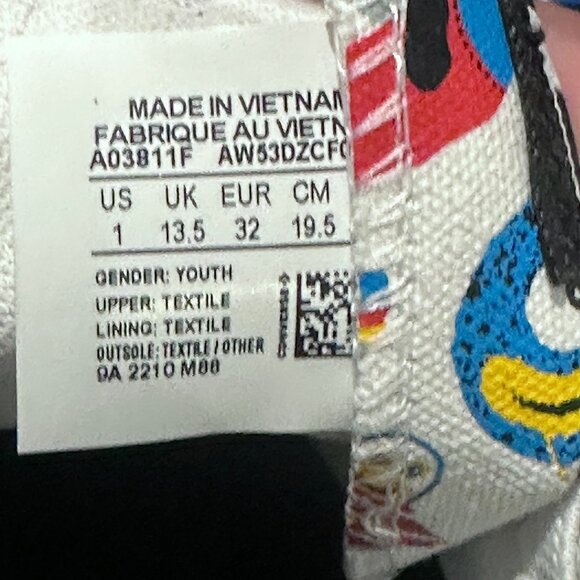 Converse Chuck Taylor All Stars Kids CTAS 1V OX Space Sneakers V Strap Youth 1 - Picture 7 of 14